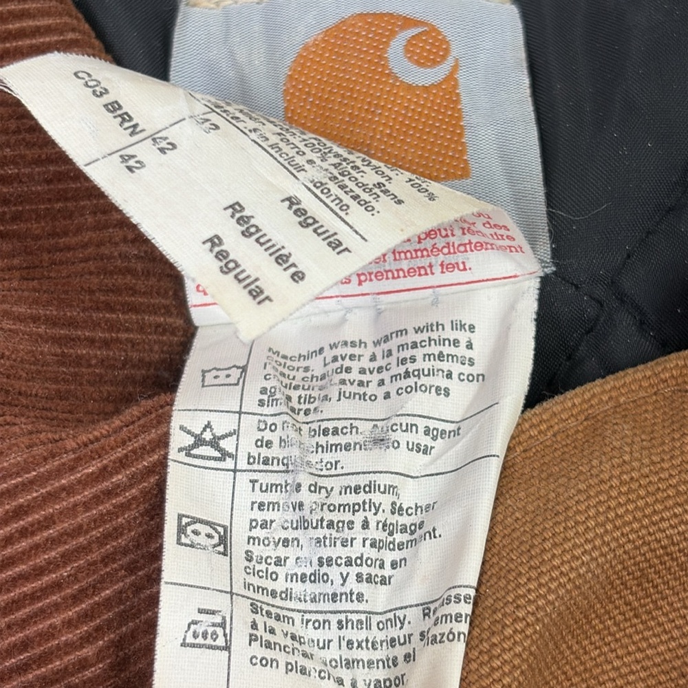 SOLD IN STORE CARHARTT LOOSE FIT FIRM DUCK INSULATED TRADITIONAL COAT - Picture 9 of 16